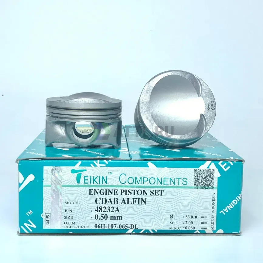 Комплект поршней CDAB усиленный d82,51+0.50 1,2-1,2-2 фото 1