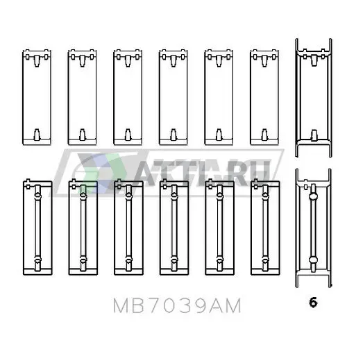 Вкладыши коренные STD фото 2
