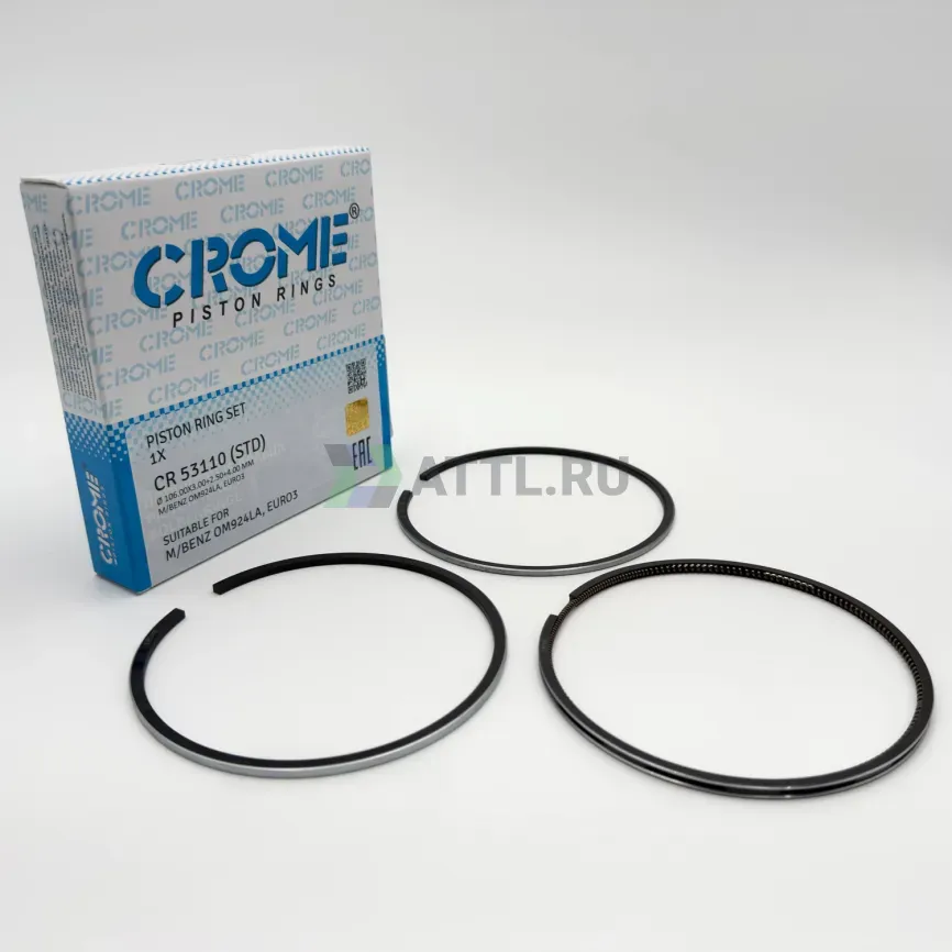 Комплект поршневых колец на 1 цил. STD OM926, 7.2L  фото 1