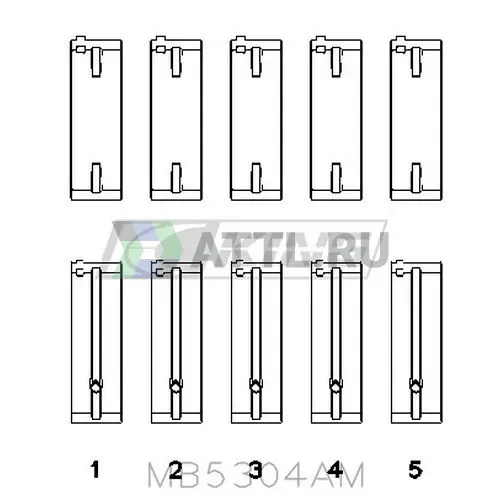 Вкладыши коренные STD фото 2