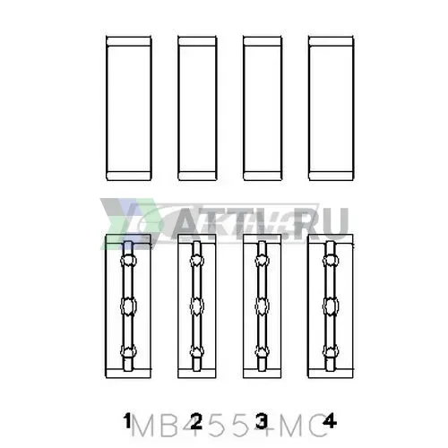 Вкладыши коренные STD фото 2
