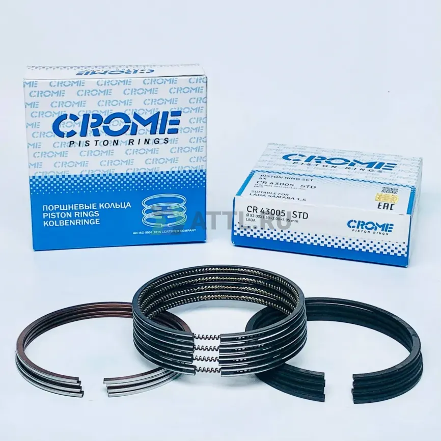 Комплект поршневых колец на 4 цил. STD Ø82.0 фото 1