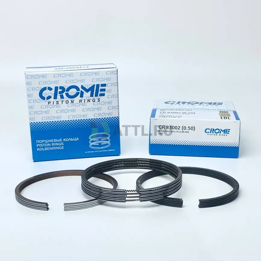 Комплект поршневых колец на 4 цил. +050 EURO4 фото 1