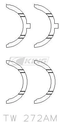 Полукольца коленвала упорные STD фото 2