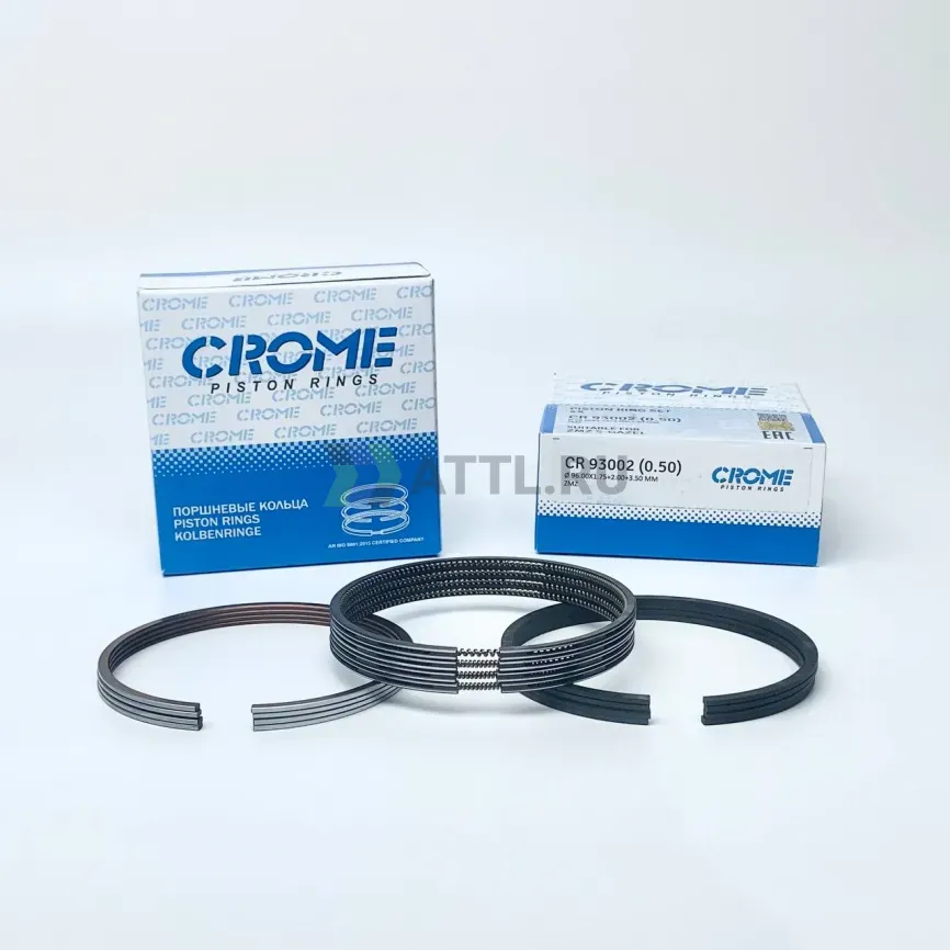 Комплект поршневых колец на 4 цил. +050 ZMZ фото 1