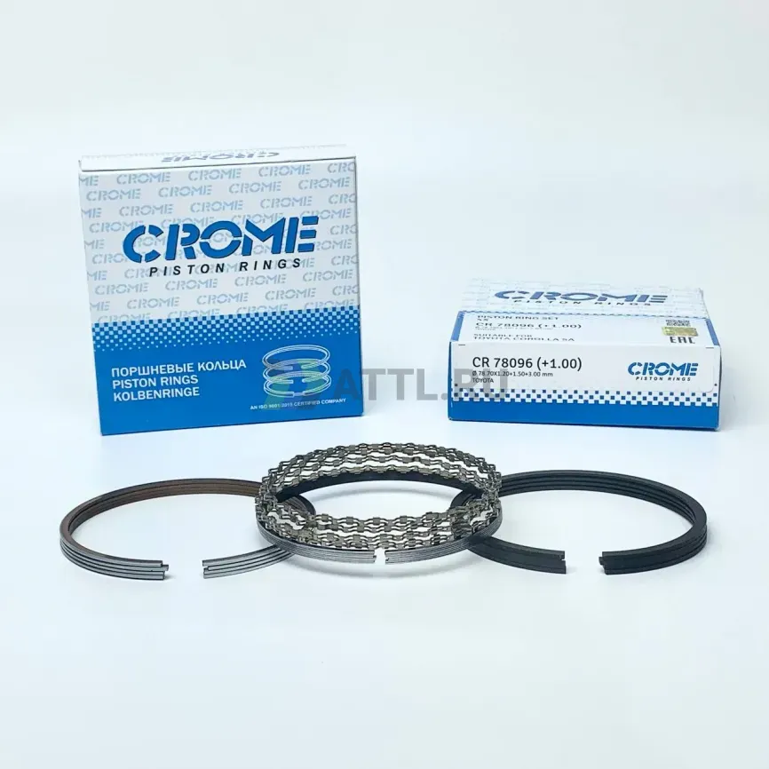 Комплект поршневых колец на 4 цил. +100 5A-FE  фото 1