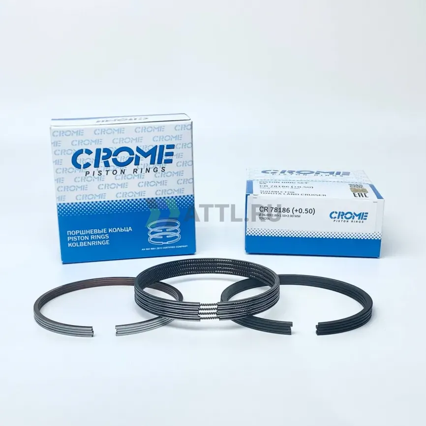 Комплект поршневых колец на 8 цил. +050 1VD-FTV фото 1