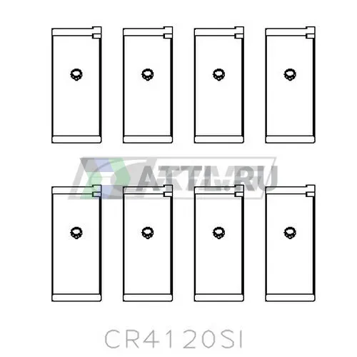 Вкладыши шатунные STD фото 2