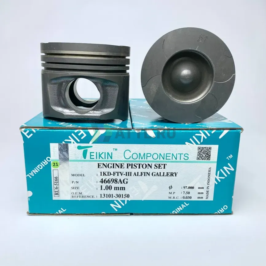 Комплект поршней 1KD-FTV-III усиленный+охлаждение d96+1.00 2HK-1,5-3 фото 1