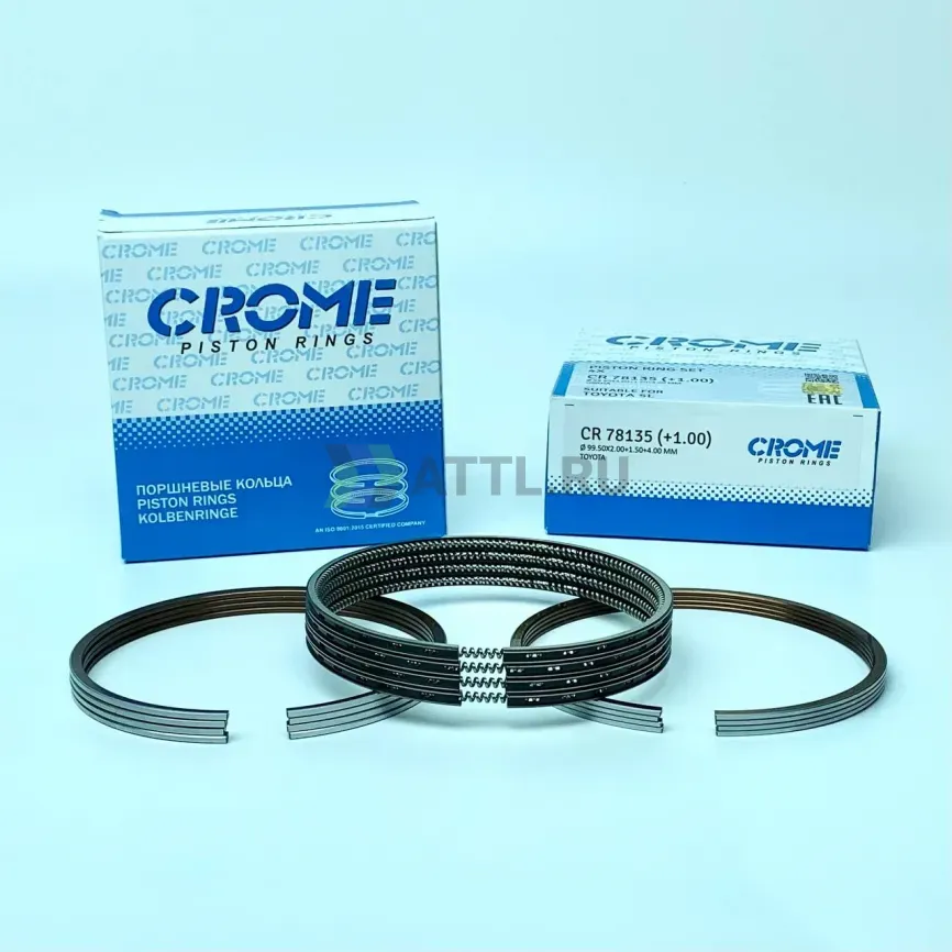 Комплект поршневых колец на 4 цил. +100 5L фото 2